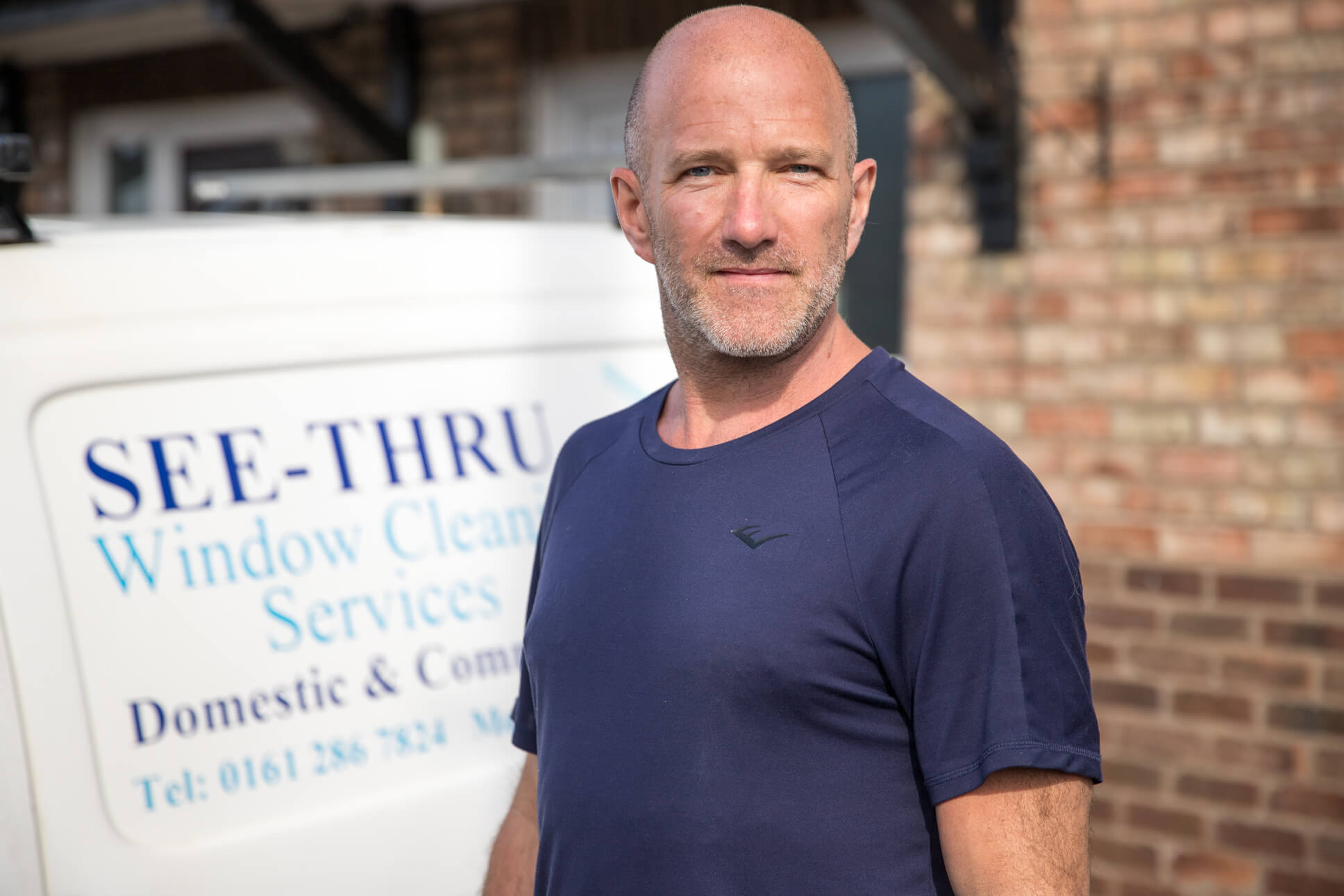 Ged, owner of See Thru Window Cleaning Services, South Manchester